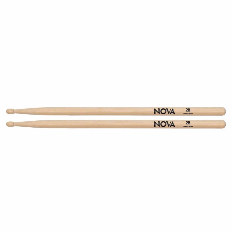 Vater American Hickory 2B Nylon Tip Drumsticks