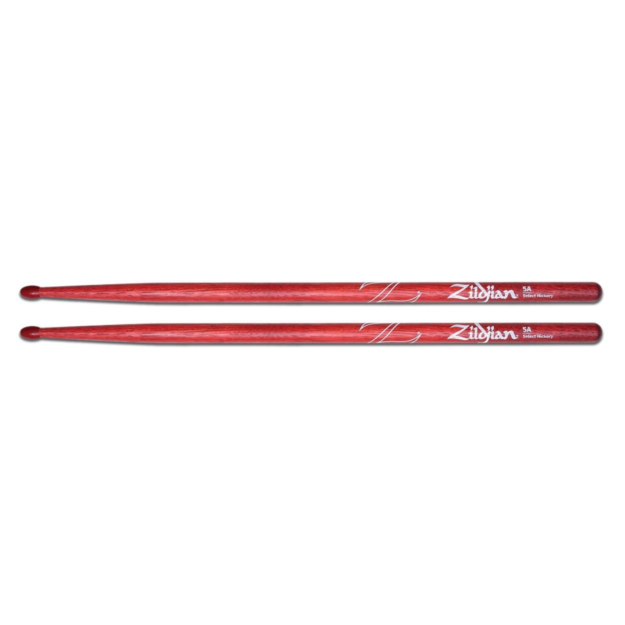 Zildjian Hickory Series - 5A Nylon Tip Red Drumsticks Z5ANR